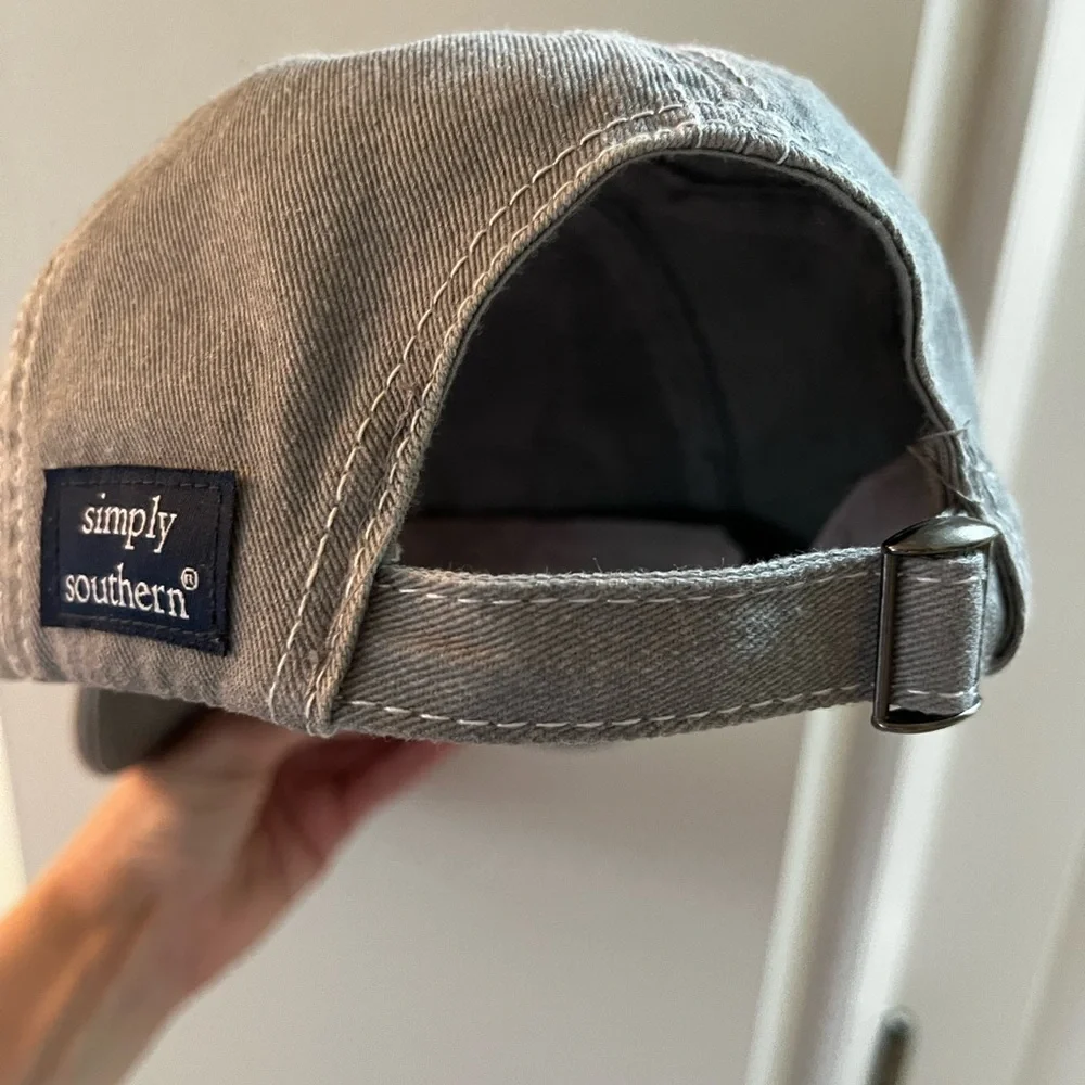 Simply Southern Gray distressed Dog Mom Hat